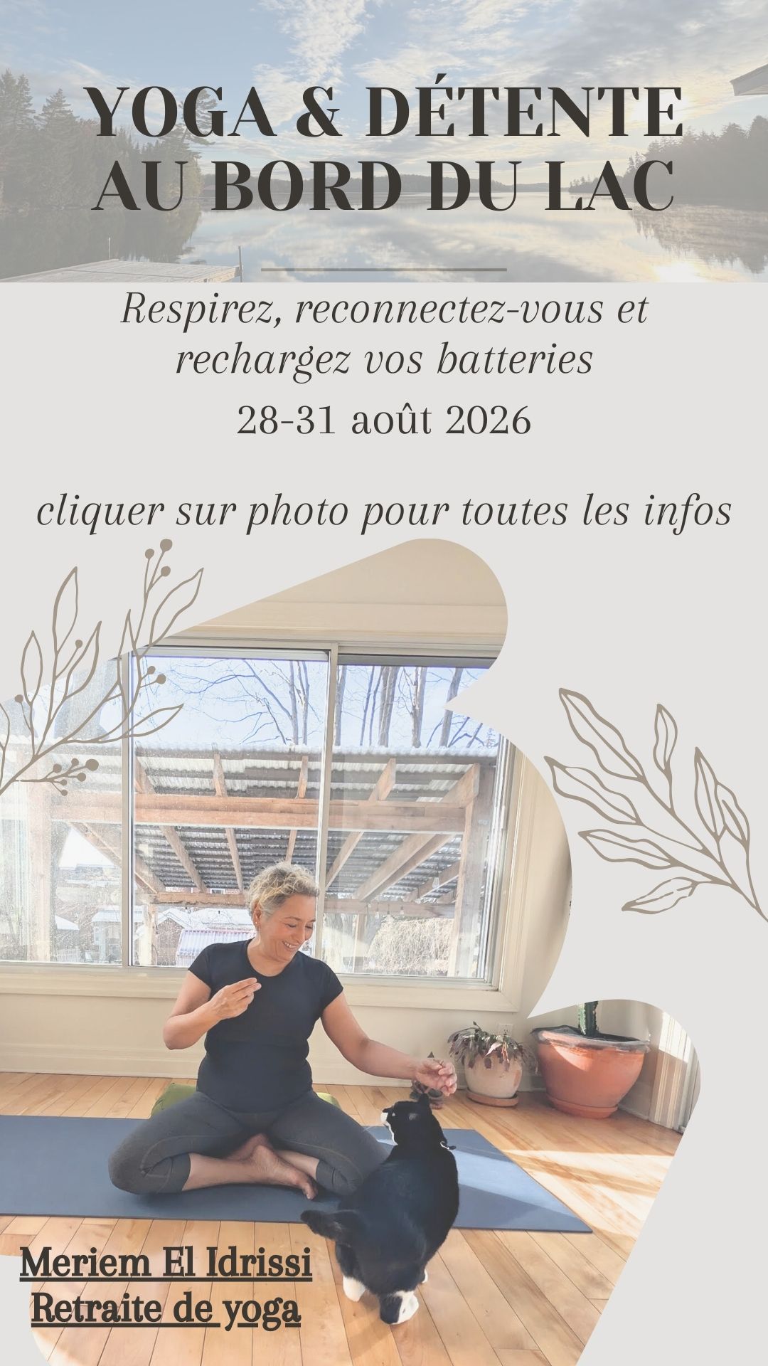 Retraite yoga au centre Eden dans les Laurentides